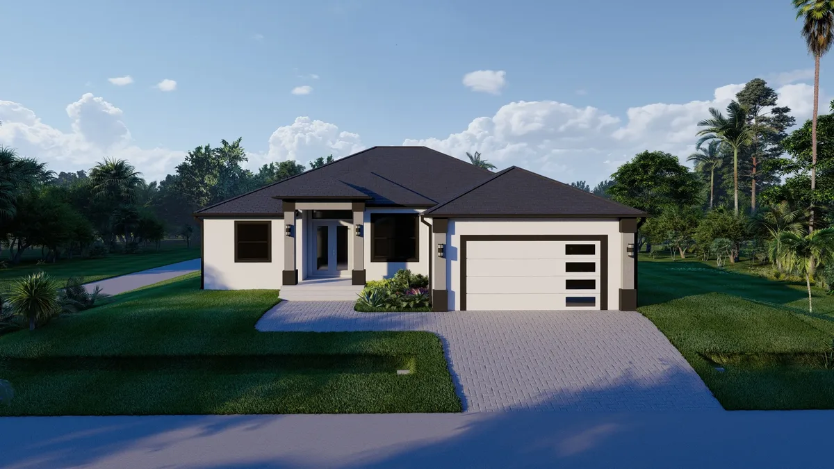 Tropical — 3 bed, 2 bath custom home